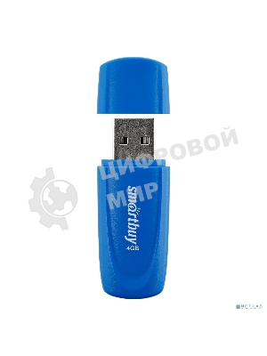 Флешка USB Smartbuy Scout Blue (SB004Gb2SCB), 4Gb, USB 2.0, R/W 15/8, синий