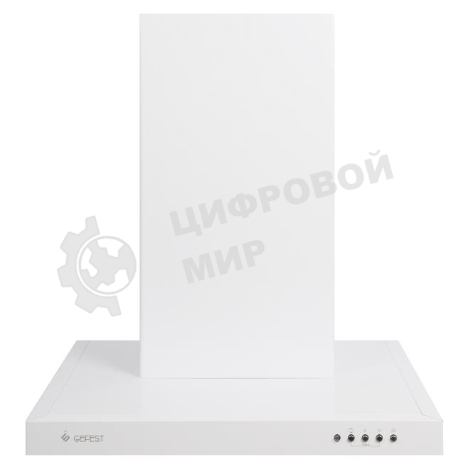 Вытяжка каминная Gefest ВО 3606 Р12 белый, 60 см, 550 куб. м/ч, 76 дБ