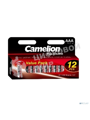 Батарейки Camelion Plus Alkaline BL12 LR03 (LR03-HP12, 1.5В) (12шт. в уп-ке)