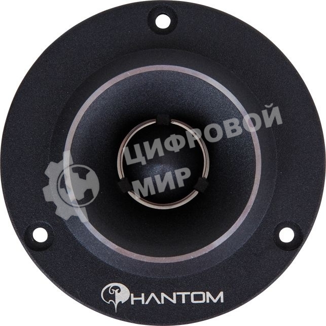 Колонки автомобильные Phantom MT30, 80Вт, 98дБ, 4Ом, 2.5 см, без решетки (1 дюйм) (ком.:2 кол.)