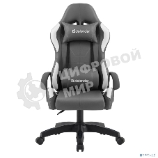 Игровое кресло Defender Chromos серый/белый, класс 2, PU