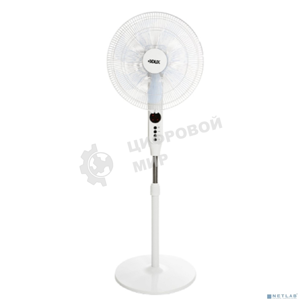 Вентилятор напольный DUX 7 лопастей, д/у управление, 50Вт белый 60-0221