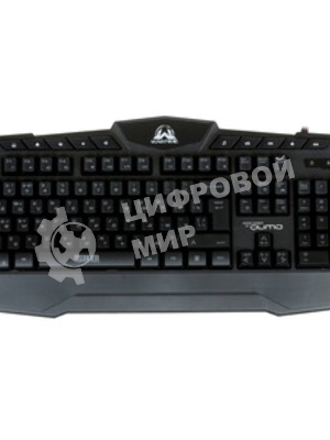 Комплект клавиатура+мышь Qumo Wartime проводной, USB, 3200 DPI, чёрный