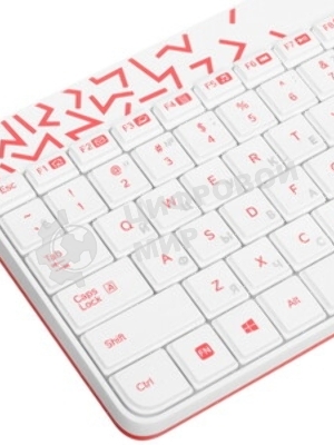 Комплект клавиатура+мышь Logitech MK240 Nano беспроводной, USB, 1000 DPI, белый