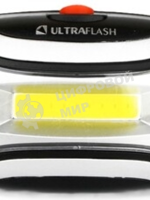 Фонарь налобный LED 5380 (3Вт COB LED 3 режима черн. пласт. пакет) Ultraflash 12870