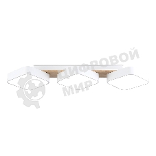 Светильник Ambrella light FL4877/3 WH/WD белый/дерево 54W 3000-6000K 680*200*70 (без ПДУ)