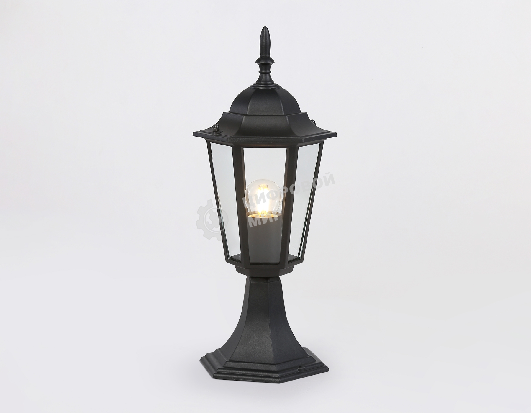 Светильник Ambrella light ST2023 BK/CL черный/прозрачный IP54 E27 max 40W D150*400