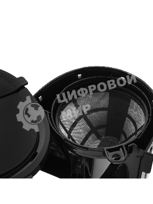 Кофеварка капельная Kitfort КТ-730 черный/серебристый, исп. кофе - молотый, 0,6 л, 750 Вт.
