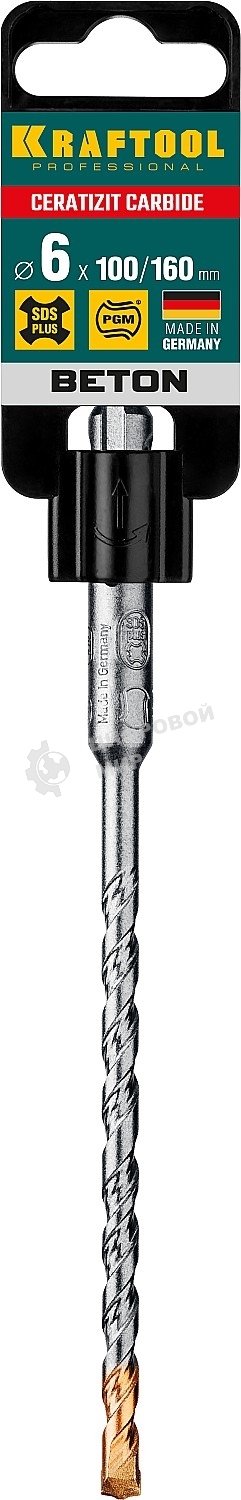 Бур KRAFTOOL SDS-plus 6 х 160 мм