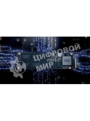 Накопитель SSD Samsung PM9A3, 3.84Tb, M.2 22110, PCIe 4.0 x4, NVMe, R/W 5500/2000