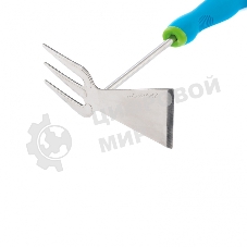 Мотыжка комбинированная Palisad PREMIUM PLUS 70х290 мм, нерж. сталь, двухкомпонентная рукоятка