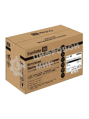 Комплект источника бесперебойного питания Exegate EX295986RUS + батарея 100Aч EX285656RUS 1шт (инвертор, синус, для котла) ExeGate SineTower SZ-600.LCD.AVR.1SH <600VA/360W, чистый синусоида, LCD дисплей, AVR, 1*Schuko, линейно-интерактивный, Black> + батарея ExeGate HRL 12-100 (12В, 100Ач) 1шт