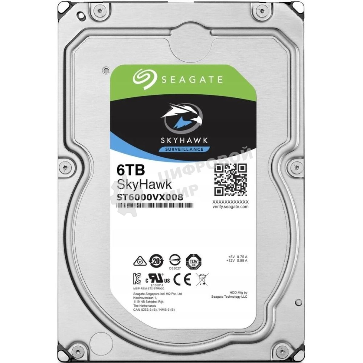 Жесткий диск Seagate ST6000VX008 SATA 6Tb 5400RPM 6Gb/S 256MB
