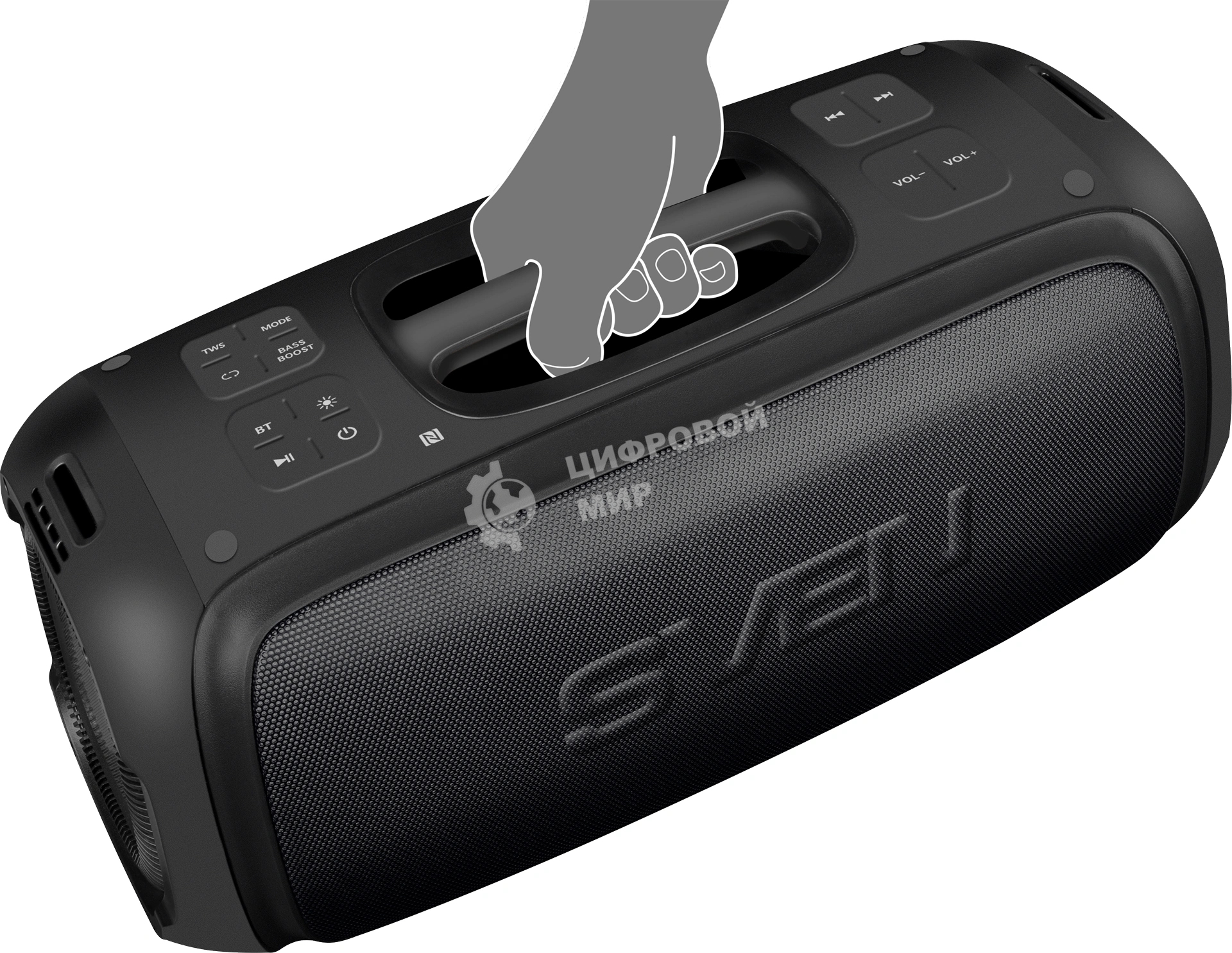 Портативная колонка Sven PS-860 черный 100W 1.0 BT/3.5Jack 5400mAh (SV-022518)