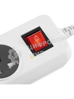 Сетевой фильтр Buro 500UNH-5-WG 5 м, 5 розеток, белый/серый, коробка