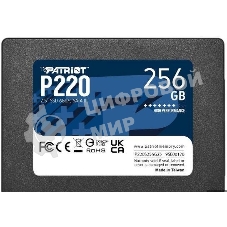 Накопитель SSD Patriot P220, 256Gb, SATA-III, 2.5