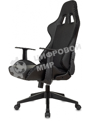 Кресло ZOMBIE GAME RGB черный, экокожа, 120 кг, подголовник, механизм качания