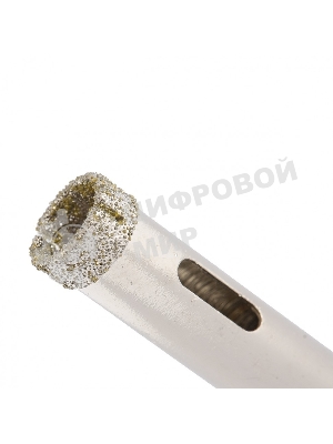 Сверло алмазное Matrix по керамограниту, 6x67 мм, 3-гранный хвостовик 2 шт.