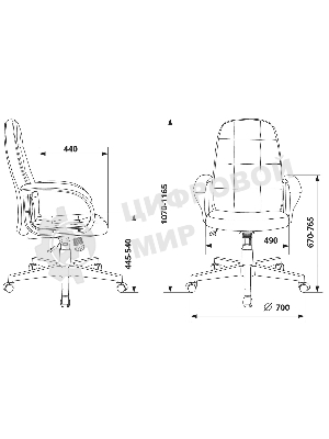 Кресло Бюрократ CH 002 OR-10 слоновая кость, экокожа