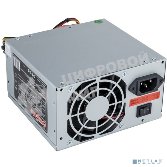 Блок питания ExeGate AB600 (EX292142RUS), 600Вт, 80мм, серый