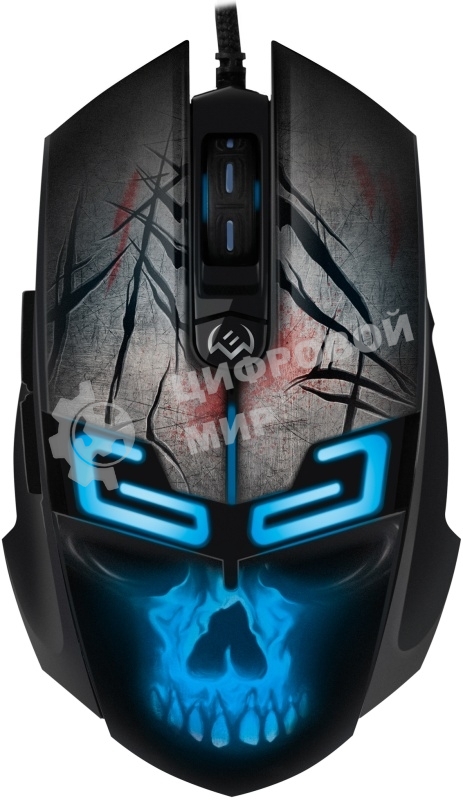 Мышь проводная SVEN RX-G805 черный, 8000 dpi, USB, кнопки - 6