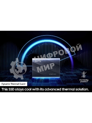 Накопитель SSD 2Tb Samsung T9 MU-PG2T0B/WW, V-NAND, USB 3.2 Gen 2 Type-C [R/W - 2000/2000 Mb/s] черный