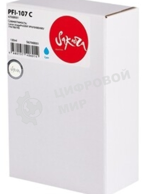 Картридж струйный Sakura 0896B001 (PFI-102C) для Canon, голубой, 130 мл.