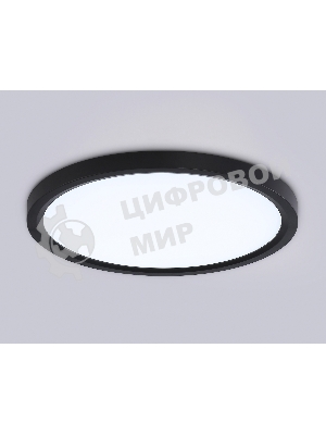 Светильник светодиодный ультратонкий Ambrella light FZ1906 BK черный IP54 26W 3000K-6500K CCT-переключатель D370*25 (Без ПДУ)