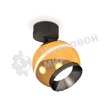 Комплект поворотного светильника Ambrella light XM1105001 PYG/SBK/PBK золото желтое полированное/черный песок/черный полированный MR16 GU5.3 LED 3W