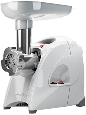 Мясорубка электрическая Аксион М41.01 белый, 1700 Вт, 2.0 кг/мин, реверс, защита от перегрузки, насадки - 2