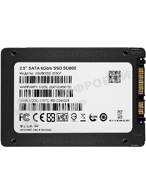 Накопитель SSD ADATA SU800, 256Gb, SATA III, 2.5