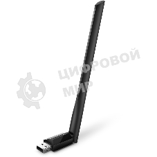 Беспроводный двухдиапазонный USB2.0 адаптер TP-Link Archer T2U Plus, 433 Мбит/с + 200 Мбит/с