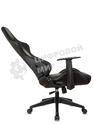 Кресло ZOMBIE GAME RGB черный, экокожа, 120 кг, подголовник, механизм качания