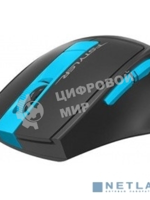 Мышь беспроводная A4Tech Fstyler FG30 серый/синий, 2000 dpi, радиоканал, USB, кнопки - 5