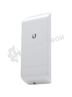 Точка доступа Ubiquiti LocoM2(EU) Wi-Fi и AirMAX. 802.11g/n, интегрированная антенна 8 дБ (45°*45°),10/100 RJ45 Ethernet