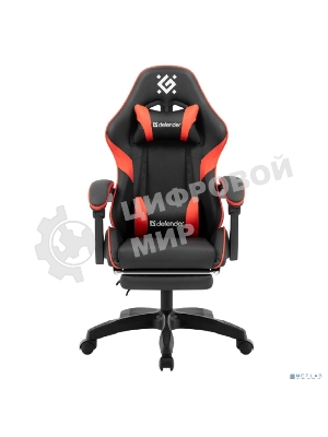 Кресло игровое Defender Serenity черный/красн,класс 2, PU,подножка