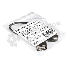 Удлинитель USB 2.0 ExeGate EX-CC-USB2-AMAF-0.15L (Am/Af, угловой 90-градусный коннектор (горизонтальный левый), 0,15м)