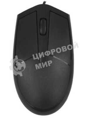 Мышь проводная Perfeo PROFIL черный, 1600 dpi, USB, кнопки - 4