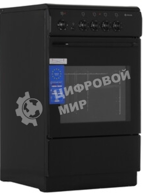 Плита электрическая De Luxe 506004.04ЭС 031 черный, конфорок 4 шт, духовка 60 л, 50 см x 87 см x 60 см