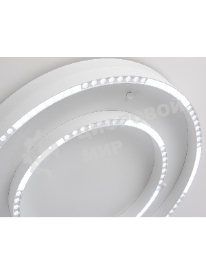 Потолочный светодиодный светильник Ambrella light FL5821 WH белый 55W 3000K/4200K/6400K D600*75 (без ПДУ)