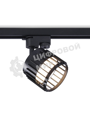 Трековый однофазный светильник Ambrella light GL5349 BK черный GX53 D100*80