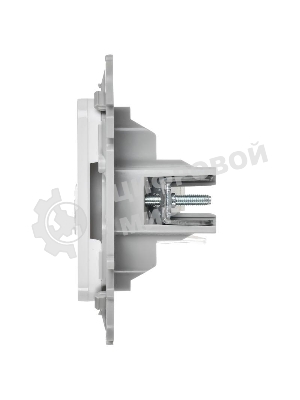 Розетка 2-местная компьютерная RJ45 категория 6 UTP РК6-2-0-ФлБ белый FLITE