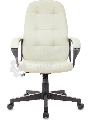 Кресло Бюрократ CH 002 OR-10 слоновая кость, экокожа