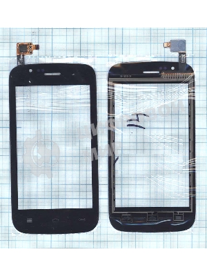 Сенсорное стекло (тачскрин) для Explay A400, черное
