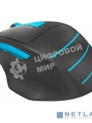 Мышь беспроводная A4Tech Fstyler FG30 серый/синий, 2000 dpi, радиоканал, USB, кнопки - 5