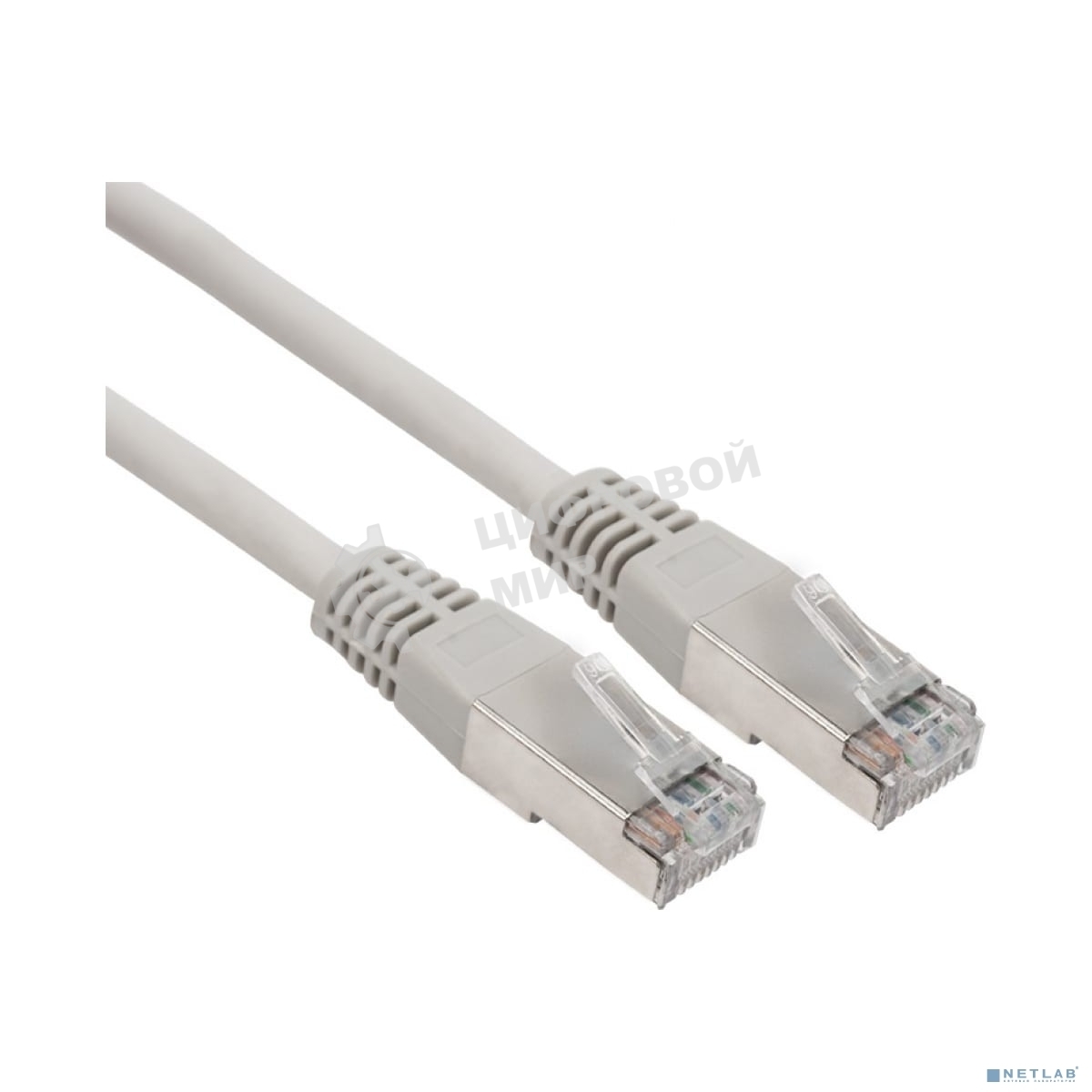 Пaтч-корд Rexant F/UTP, cat.6, RJ45-RJ45, экранированный, PVC серый, 1м