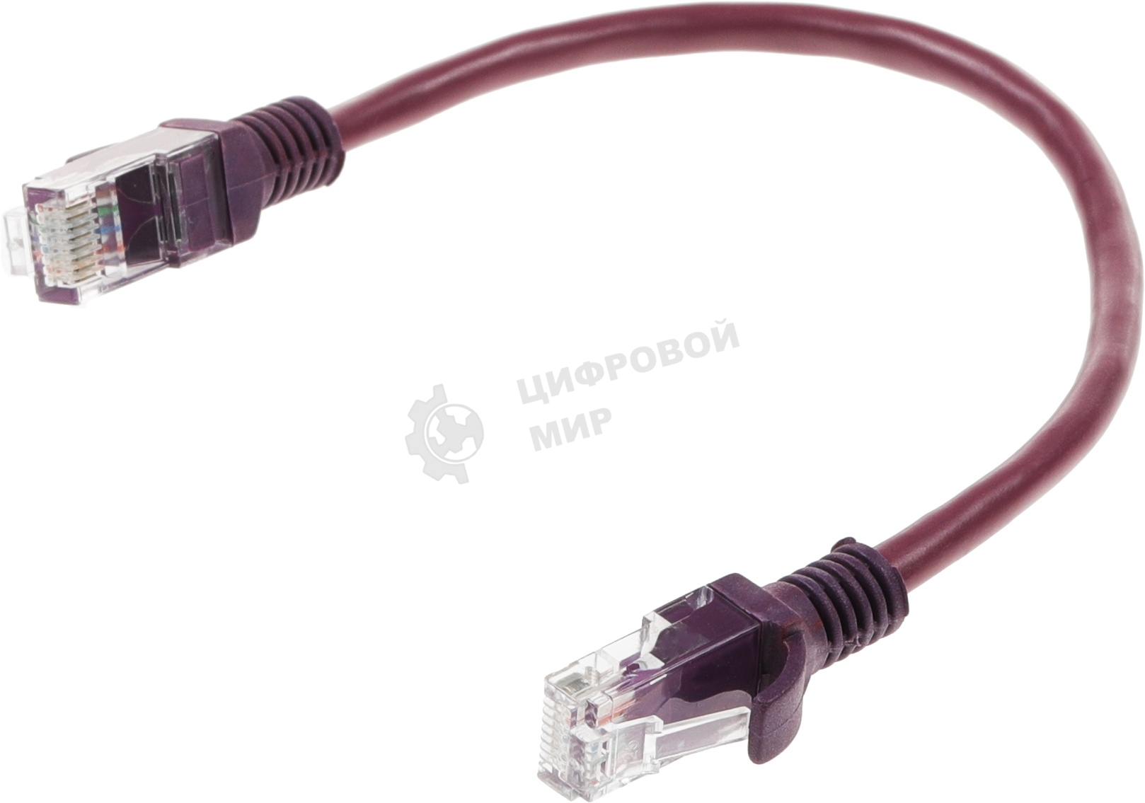 Патч-корд UTP Cablexpert cat.5e, 0.25м, литой, многожильный, фиолетовый