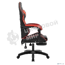 Кресло игровое Defender Serenity черный/красн,класс 2, PU,подножка