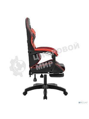 Кресло игровое Defender Serenity черный/красн,класс 2, PU,подножка