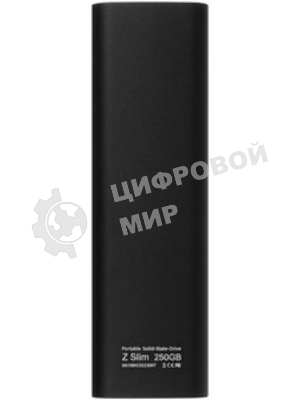Внешний SSD Netac Z SLIM, 250 Gb, USB 3.2 Gen 2 Type-C, R/W 550/480, черный